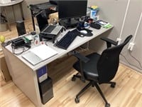 Desk, Cabinet & Chair