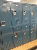 1 Single & 3 Double Penco Lockers #367-373