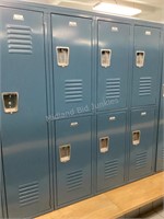 1 Single & 3 Double Penco Lockers #374-380