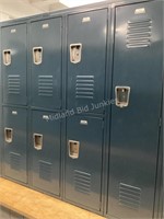 1 Single & 3 Double Penco Lockers #344-350