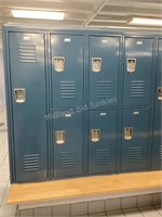 1 Single & 3 Double Penco Lockers #316-322