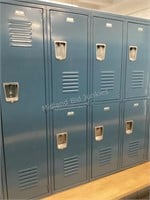 1 Single & 3 Double Penco Lockers #295-301