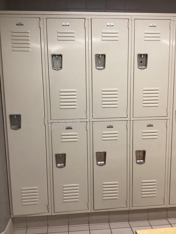 1 Single 3 Double Penco lockers #100-106