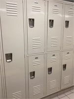 1 Single, 3 Double Penco lockers #114-120