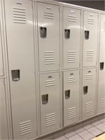 1 Single, 3 Double Penco lockers #107-113