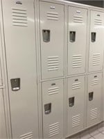 1 Single, 3 Double Penco lockers #128-134