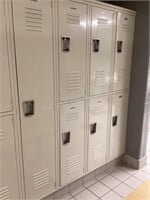 1 Single, 3 Double Penco lockers #152-158