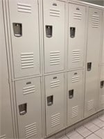 1 Single, 3 Double Penco lockers #173-179