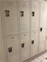 1 Single, 3 Double Penco lockers #166-172