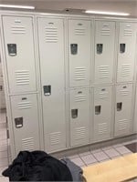 1 single, 4 Double Penco lockers #215-223
