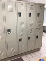 1 Single, 3 Double Penco lockers #264-270