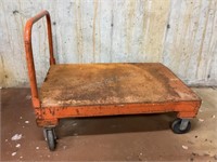 Flat Bed Orange Cart