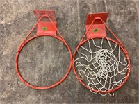 2 Steel Basketball Rims