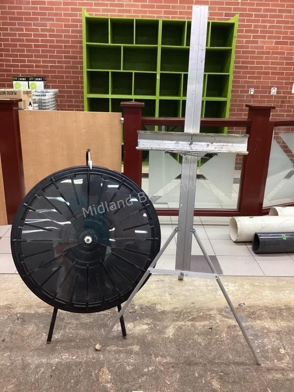 Adjustable Easel & Spin-to-Win Wheel