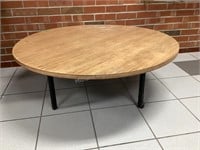 Round End Table, 42"x16” Tall