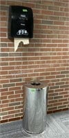 Trash Can & Towel Dispenser