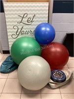 Exercise Balls, Picture, Lamp & More