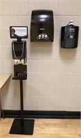 2 Towel Dispensers & Sanitizing Station
