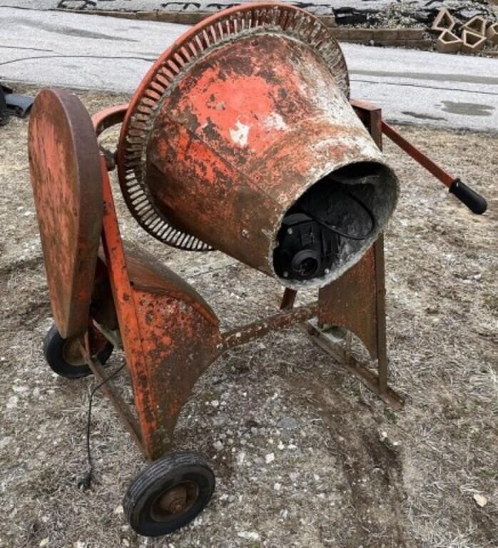 Electric Cement Mixer w/ Replacement Motor