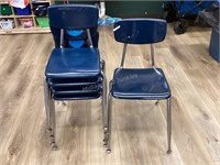 5 Blue Toddler Chairs