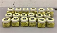18 Containers of Yellow Mosaic Glass Tile