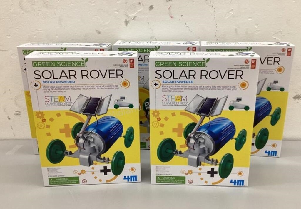 5 NIB Green Science Solar Rover Kits
