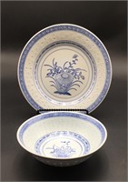 Blue/White Flower China Dishes