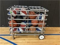 Ball Cart, 45"x28”x37”, Balls Not Included