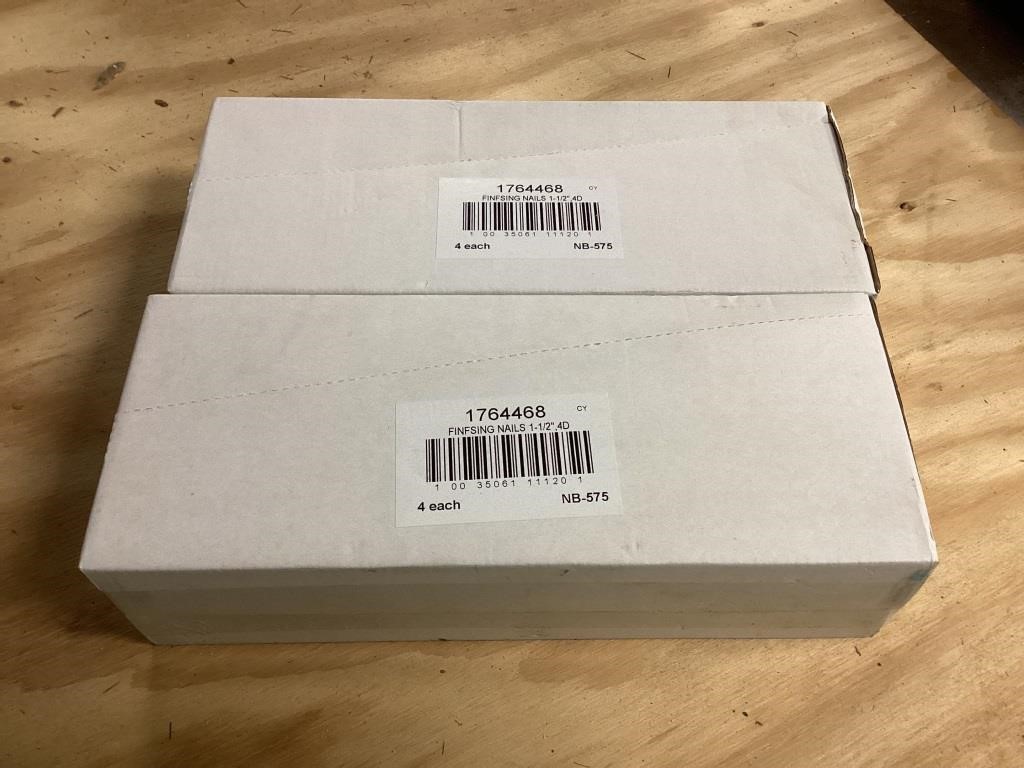 Two Boxes of Finish Nails (8 individual packages)