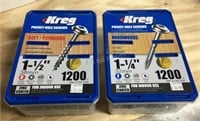 Two Packages of Kreg Screws