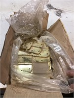 Box of New Old Stock Hinges with Screws