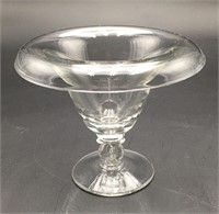 HEISEY Glass Flared/Rolled Rim Vase