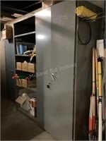 Two Door Metal Shop Cabinet with Shelving