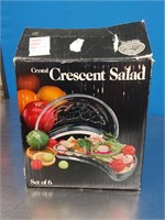 Crystal Crescent Salad Dishes