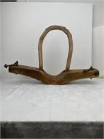 Antique 19thc Folk Art Handmade Single Yoke