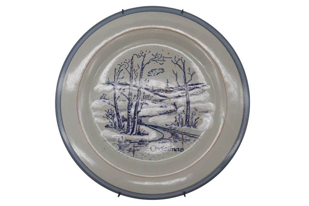 Louisville Stoneware Christmas Plate