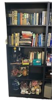 5 Shelf Black Bookcase B