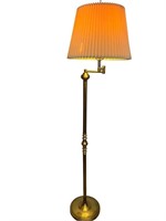 Vintage Swing Arm Floor Lamp - Works