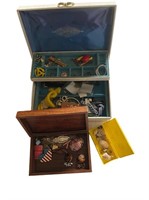 Jewelry Boxes w/Costume Oieces