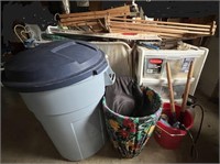 Trash Can, Hamper, Storage, & Contents