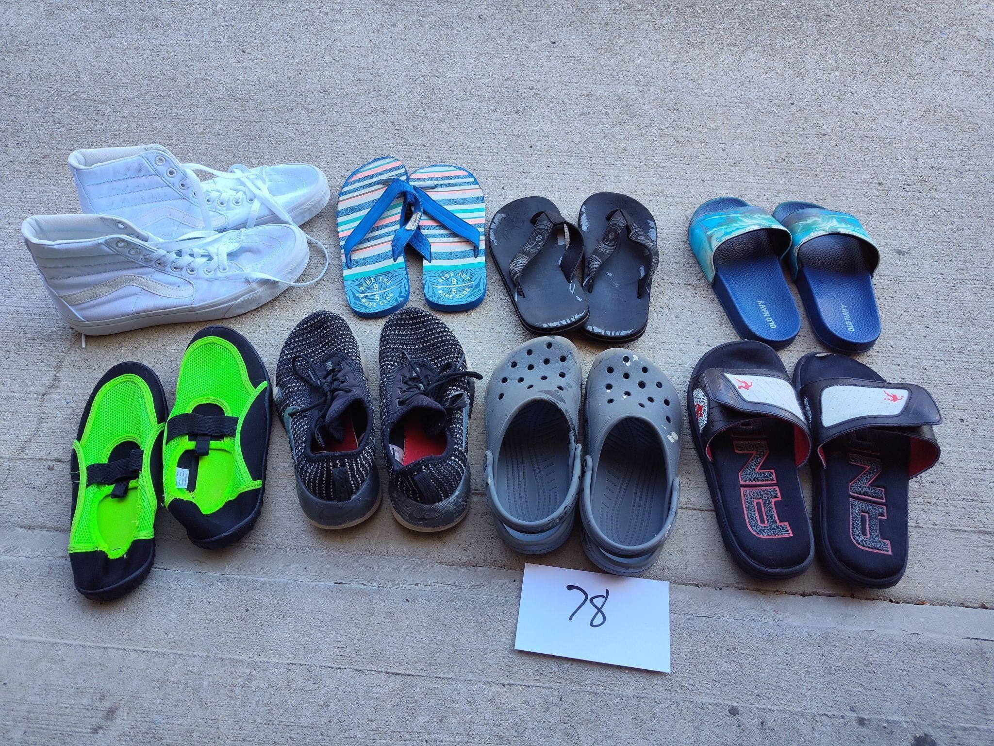 Lot of Kids Shoes, Sandals, Water Socks