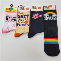 Crazy Socks - Adult  x 4pair