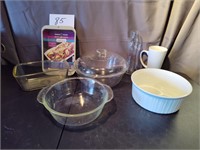 Baking pans, casserole dishes, Corning