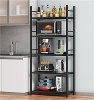 5 Tier Bakers Rack Storage Shelf Cabinet C220299S