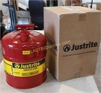 NIB Justrite 5 gallon Safety Can