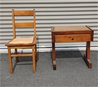 Wooden Table and Chair