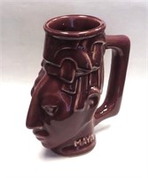 Vintage Cancun Mexico Maya Head Mug