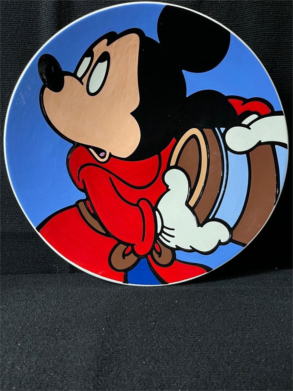 Mickey 18" Charger Plate, Brenda White #10/10 Rare