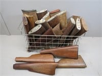 Large Grouping of Assorted Rifle Butt Stocks – 23