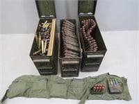 (3) Metal Military Ammo Cans Containing .30-06
